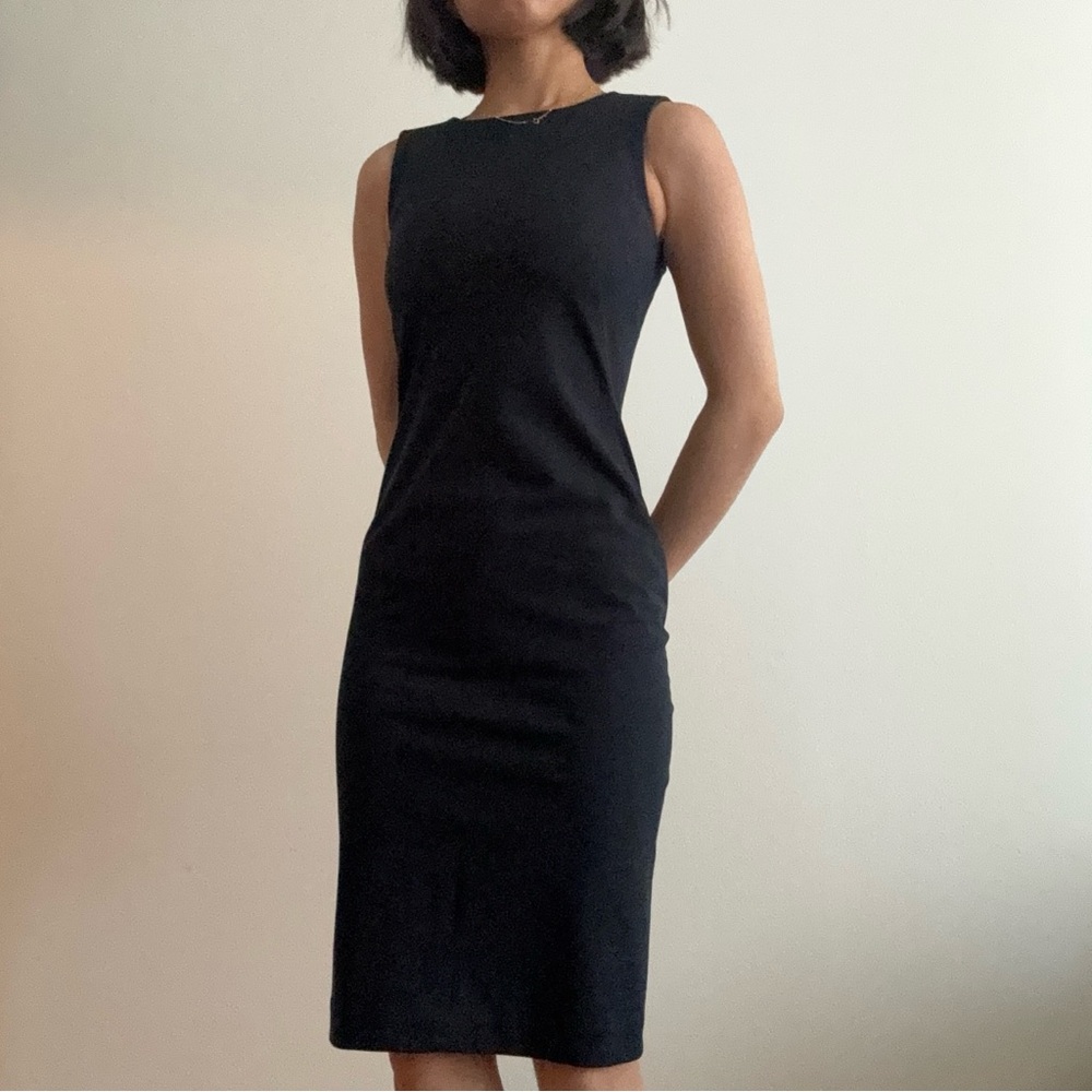 00 ministry of supply navy kinetic sheath dress